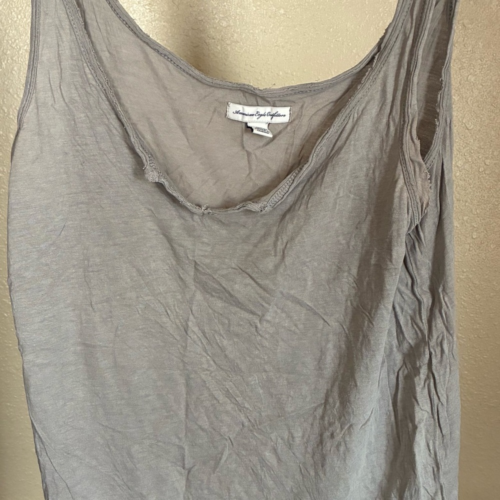American Eagle Outfitters vintage looking Soft Gray Tank Top (S/P)